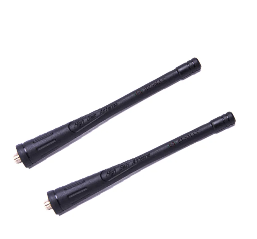 RENMAX Antenna with SMA Female Connector 11.3cm Length Plastic for Radios, LAN, Walkie VHF/UHF Black (Pack of 2)