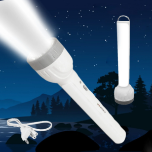 RENMAX 88W LED Laser 2in1 Batten Tube Torch AC Rechargeable 4000mAh Plastic 1Pc (8852 50W+Tube)