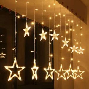 RENMAX 138 LEDs 2.49 m Yellow Flickering Star Rice Lights  (Pack of 1)
